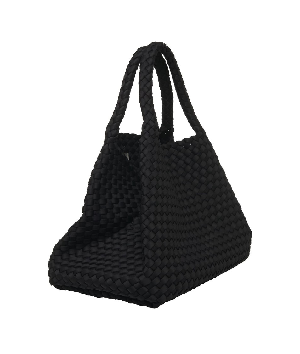 Marrea Neoprene Handbag With Chic Hook Closure