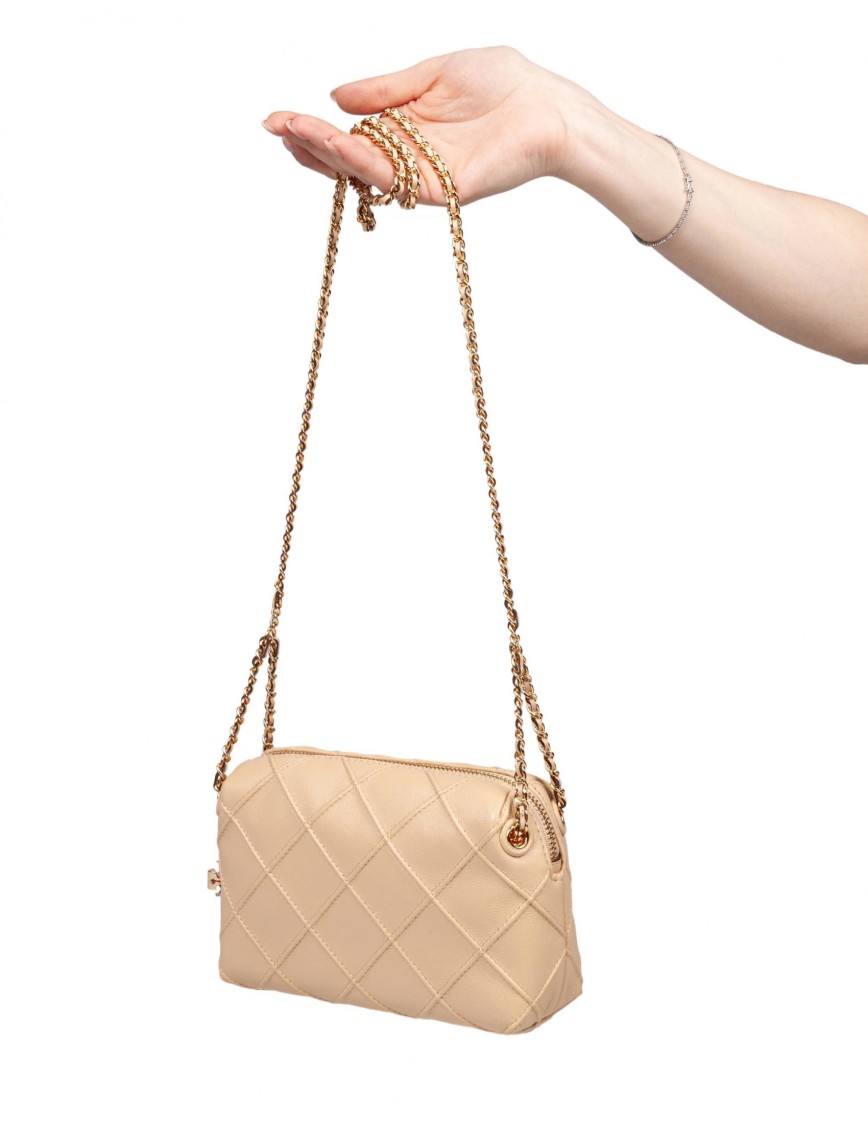 Tory Burch Quilted Leather Crossbody Bag With Braided Strap