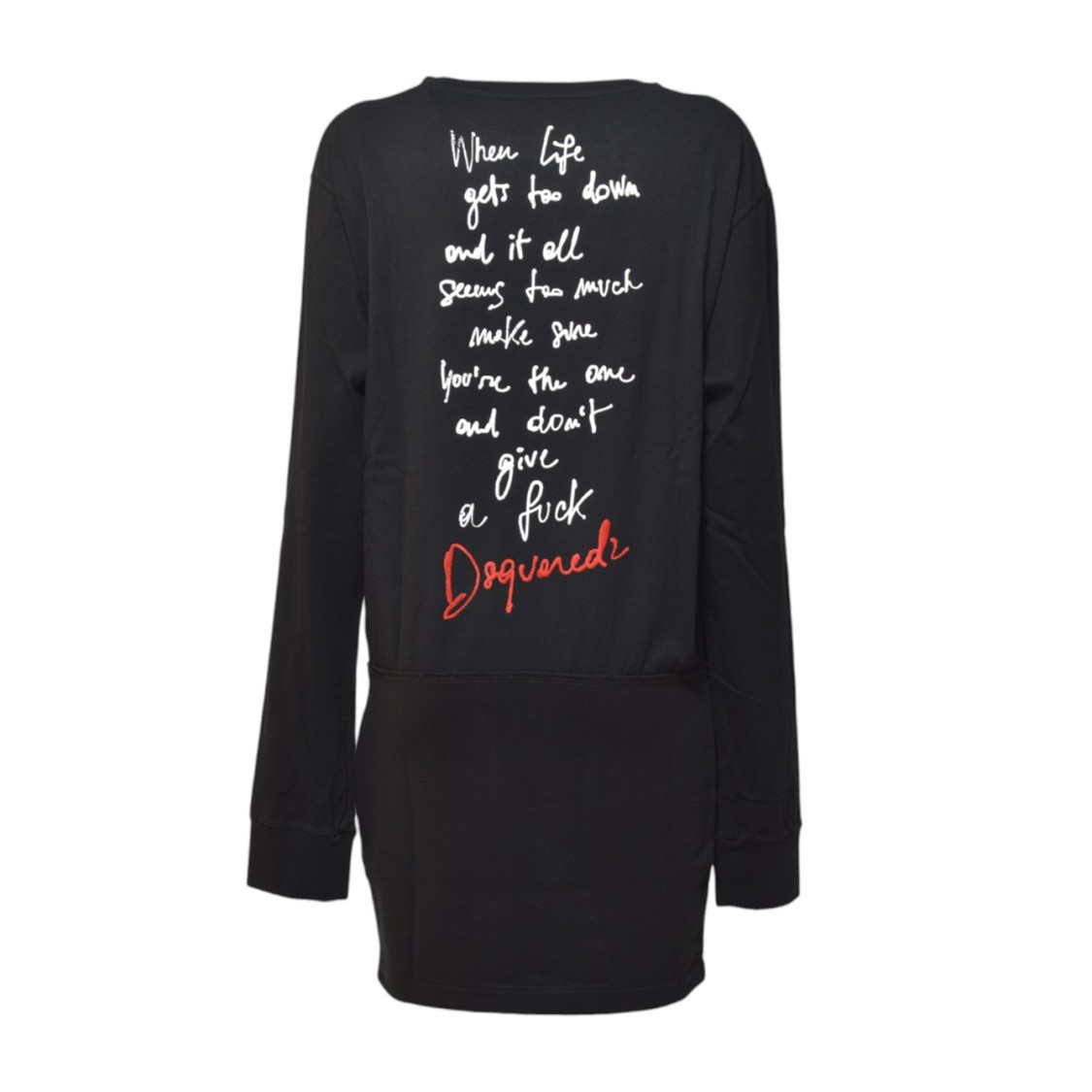 オールインワン・サロペット Dsquared2 Black Cotton Breezy Dress With Back Print Dsquared2 Black Cotton Breezy Dress With Back Print | ModeSens