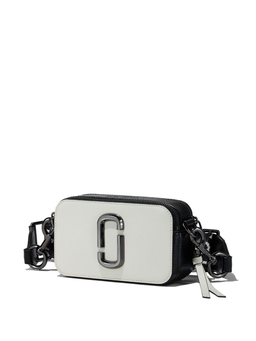 Marc Jacobs Textured Split Cow Leather Shoulder Bag In White