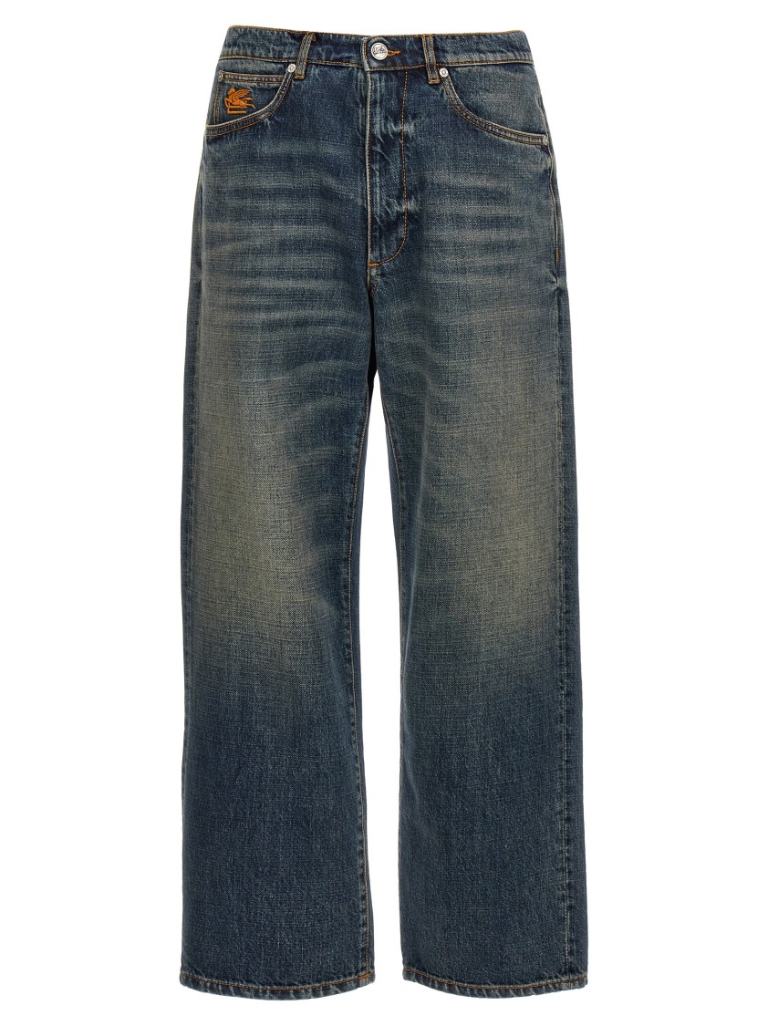 【関税&送料込】Etro Jeans With Embroidered Pegasus DENIM JEANS WITH EMBROIDERED PEGASO LOGO | Denim | ETRO
