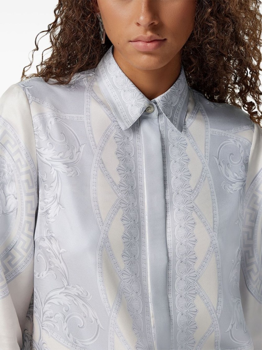 Versace Women's Printed Silk Shirt