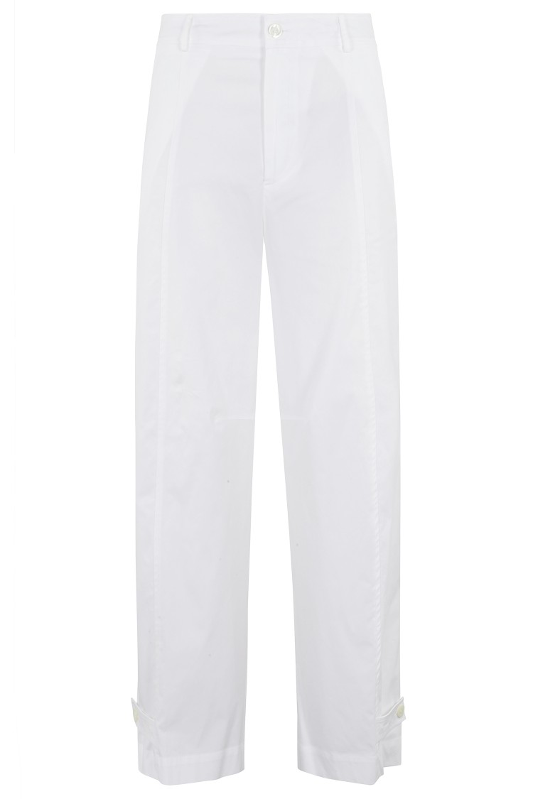 SEMICOUTURE SEMI COUTURE PENELOPE HIGH-WAISTED TAILORED TROUSERS WITH ADJUSTABLE CUFFS