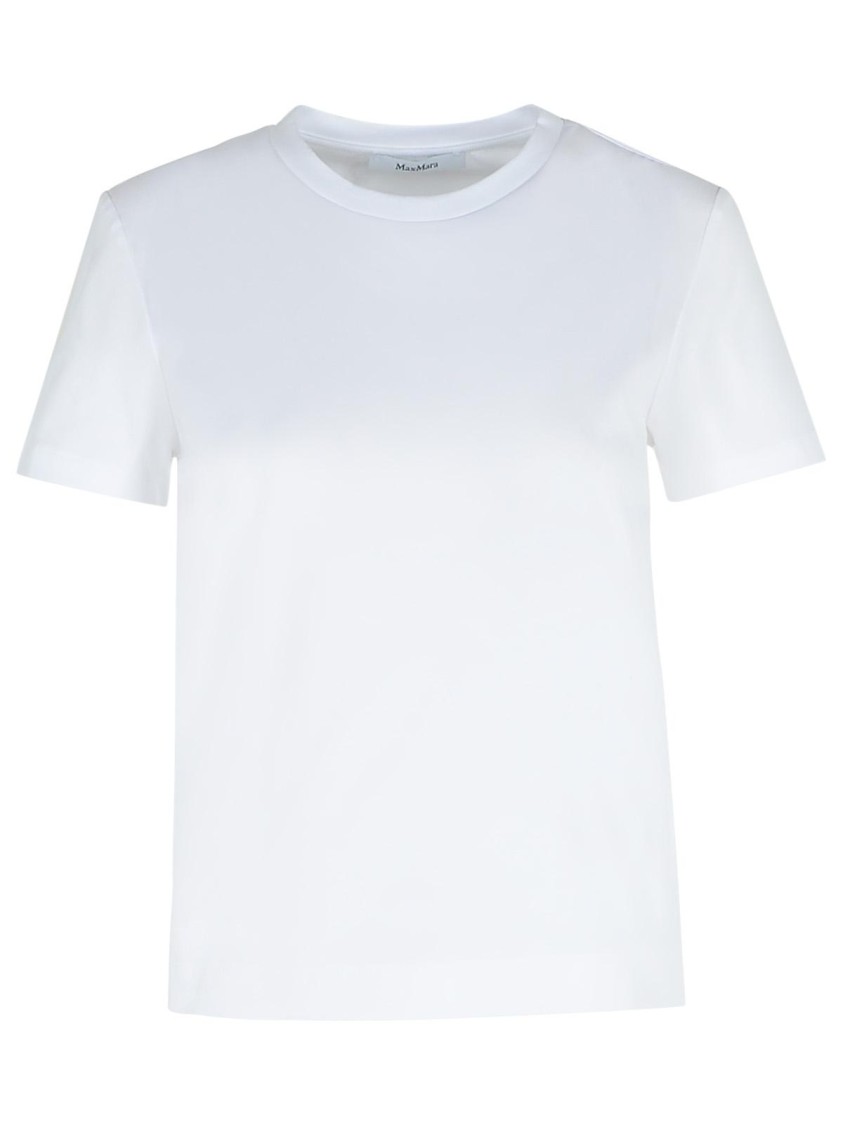 Max Mara Nerina White Cotton Short-sleeve T-shirt | ModeSens