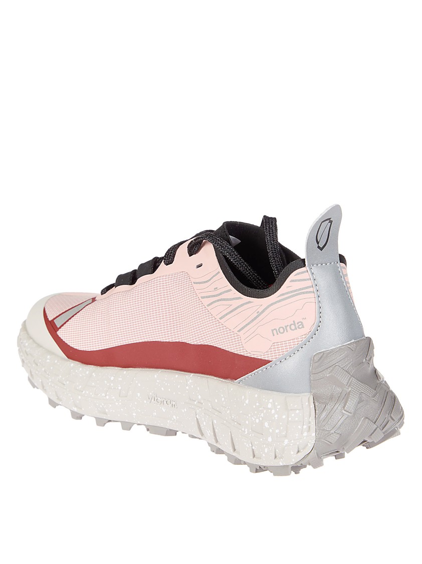 Norda Cinder Megagrip Rubber Sneakers With Ruby Accent In Neutral