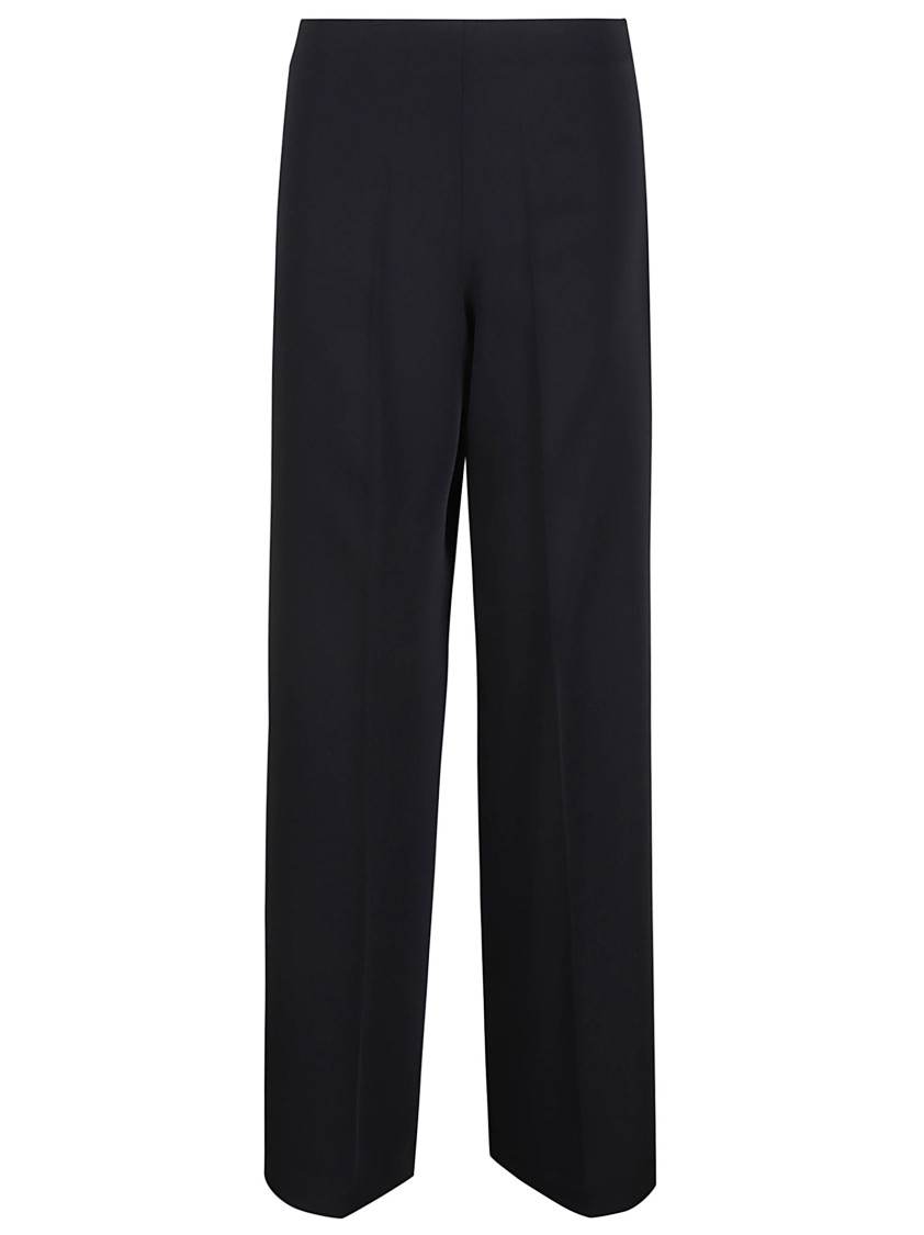 P.a.r.o.s.h . Wide-leg Trousers With Tailored Finish And Comfort Waistband In Blue