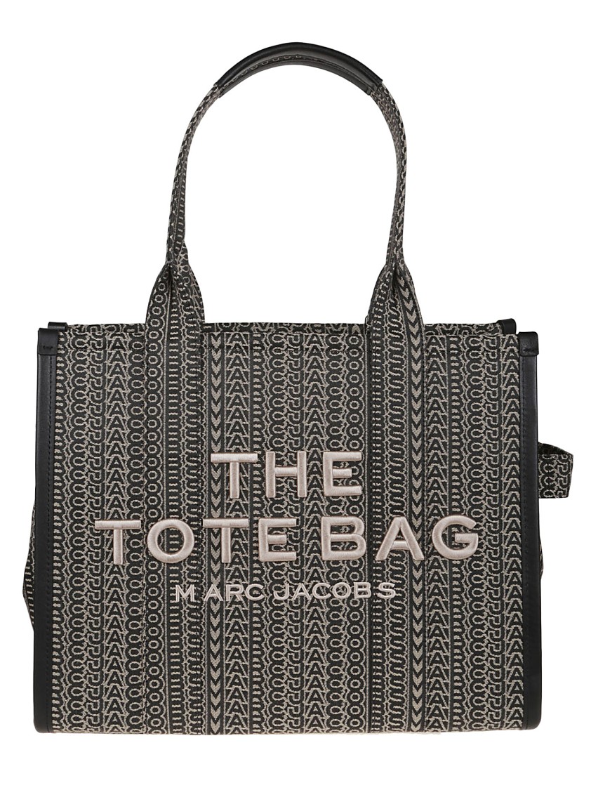 Marc Jacobs Large Jacquard Shopper Bag With Versatile Leather Handles