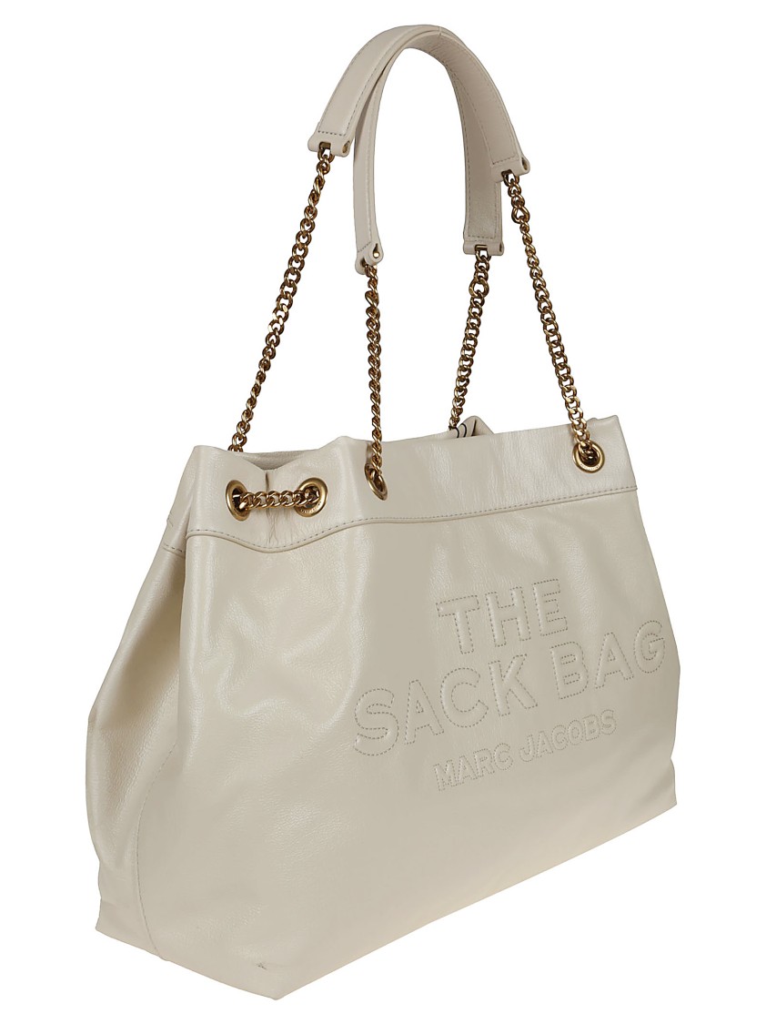 Marc Jacobs Large Chain Sack Bag In Fine Full-grain Leather