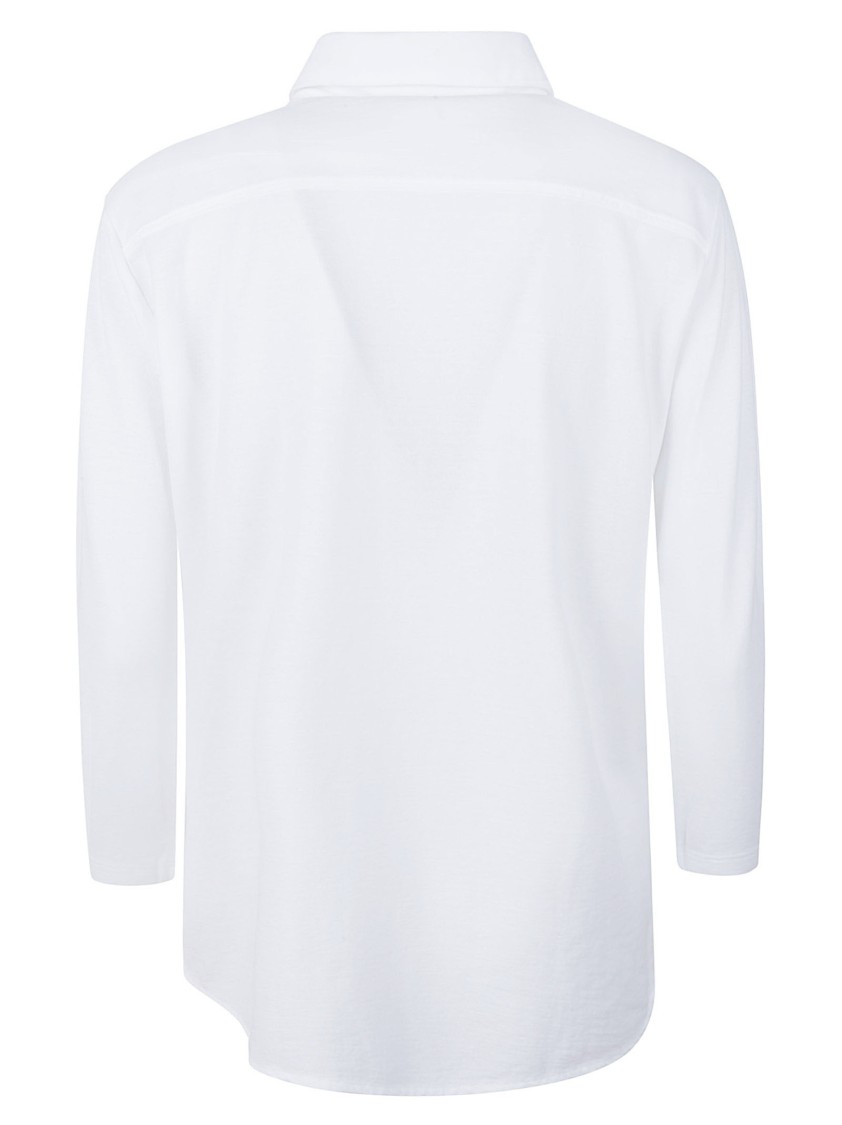Zanone Relaxed Fit Cotton Shirt With Classic Collar In White