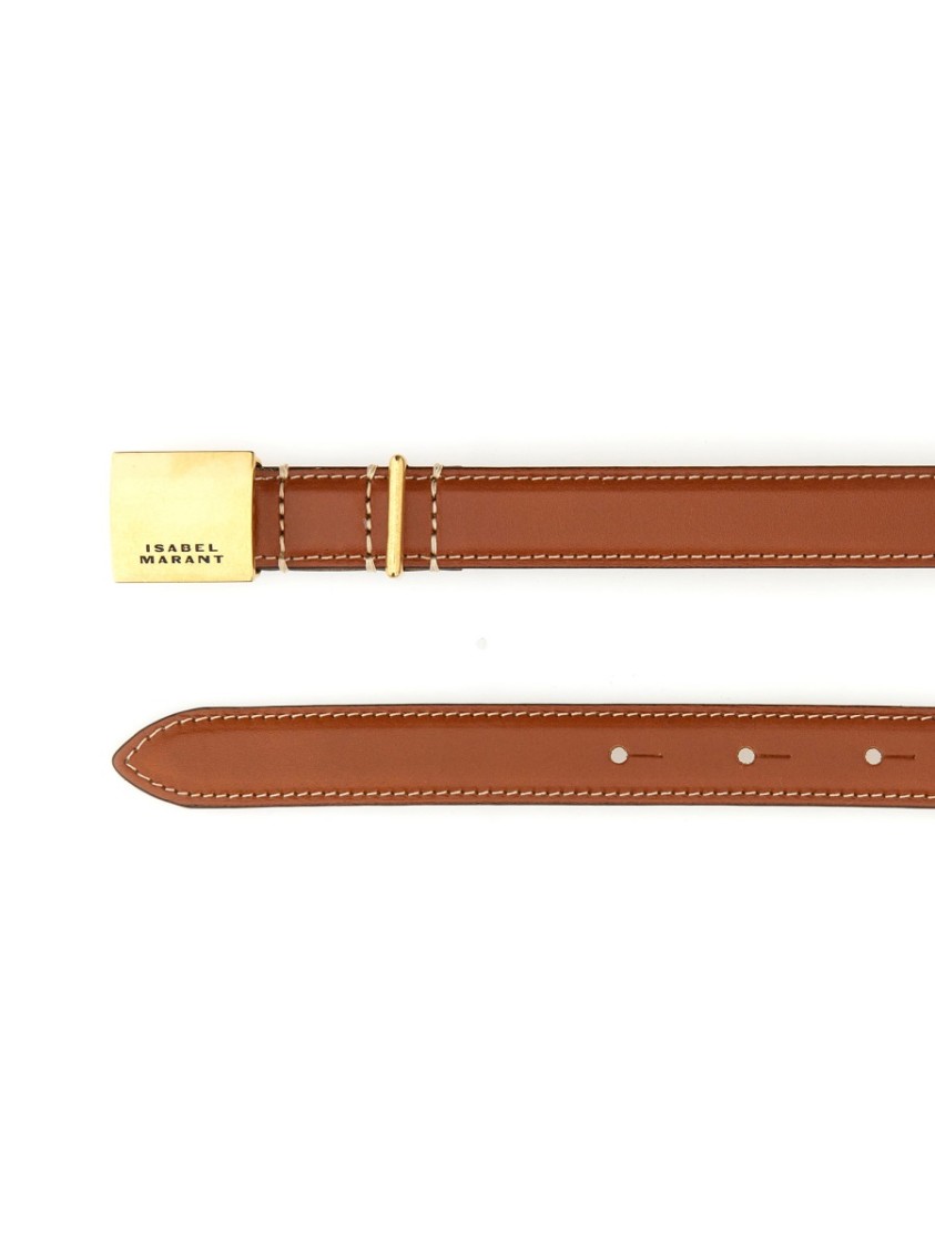 Isabel Marant Lowell Belt In Brown