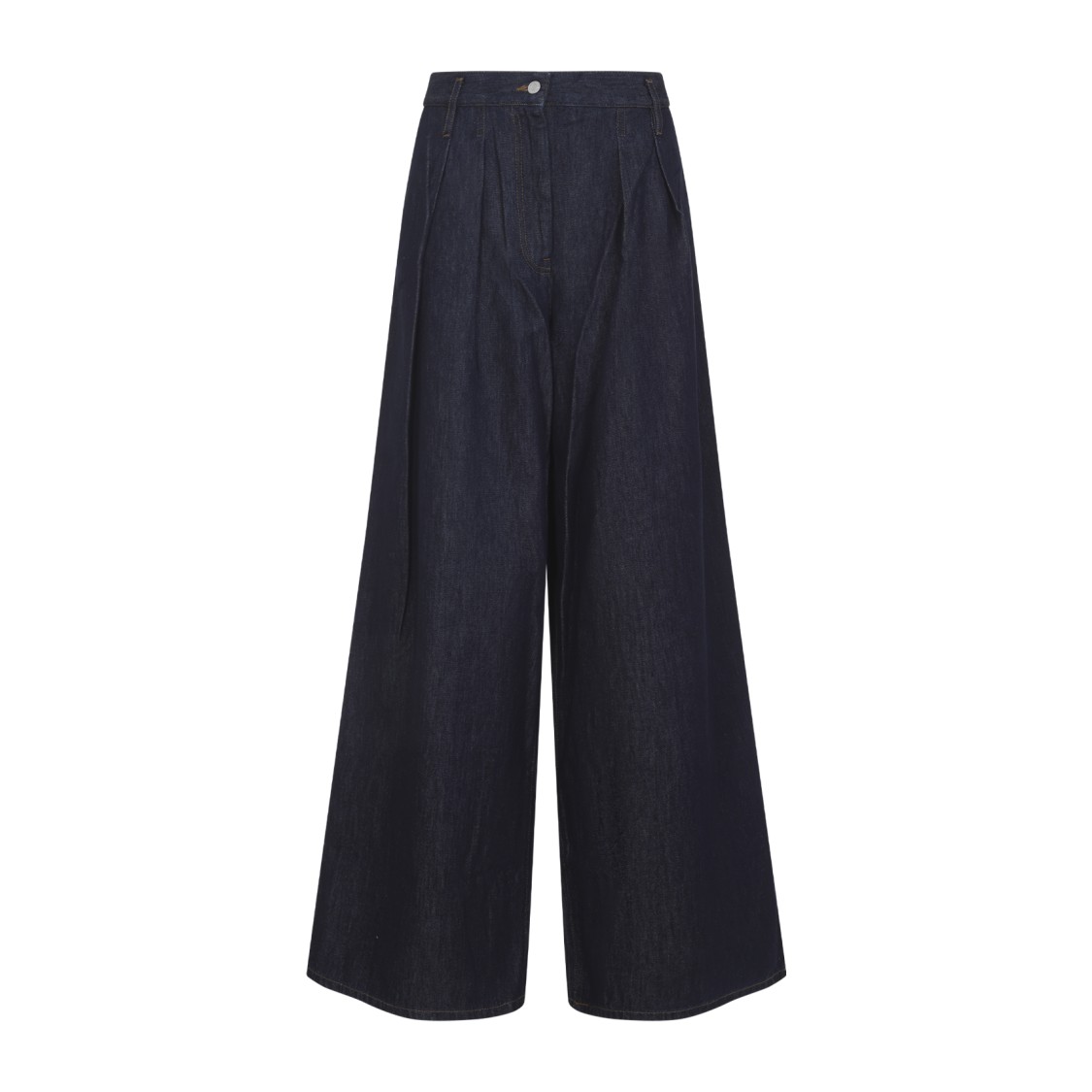 Dries Van Noten Indigo High-Waisted Wide-Leg With