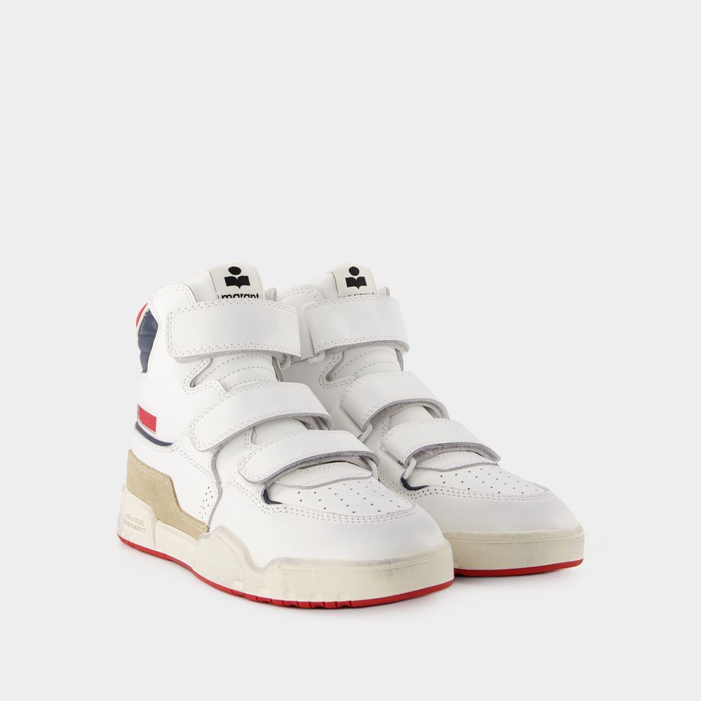 ISABEL MARANT ISABEL MARANT ONEY HIGH SNEAKERS - LEATHER - WHITE