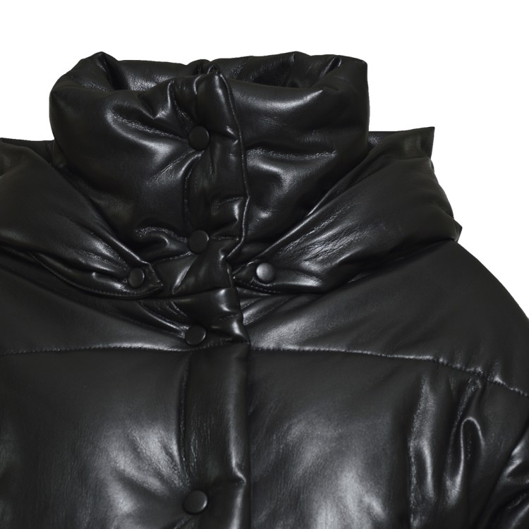 Nanushka Black Faux Leather Aveline Jacket | THE LIST