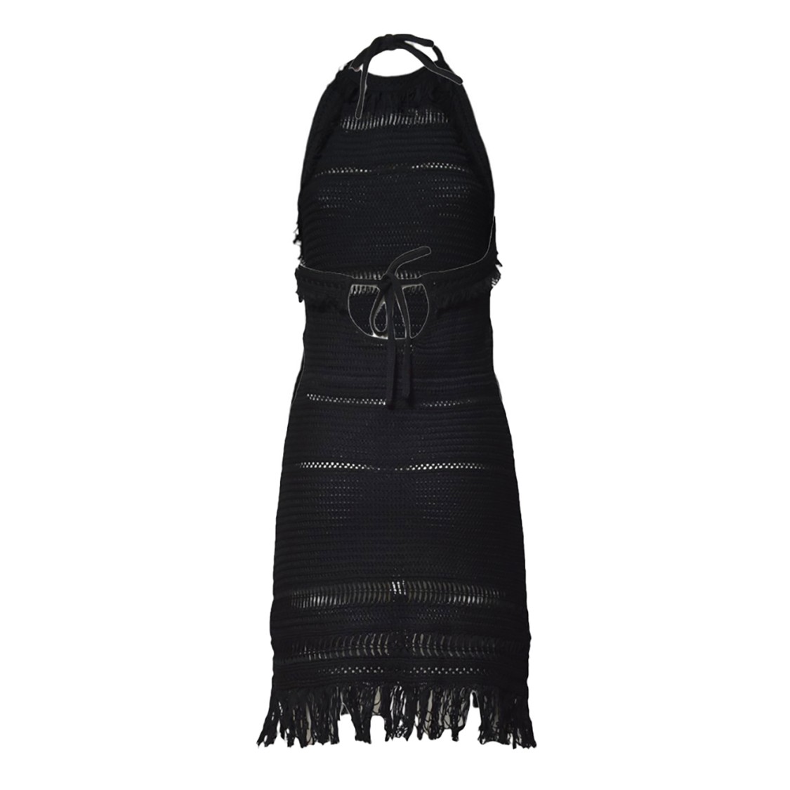 Isabel Marant Étoile Intricate Macramé Trapeze Mini Dress