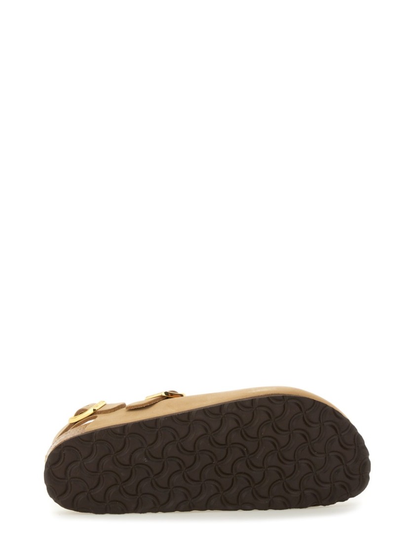 Birkenstock Beige Suede Tokio Ii Slippers In Neutrals
