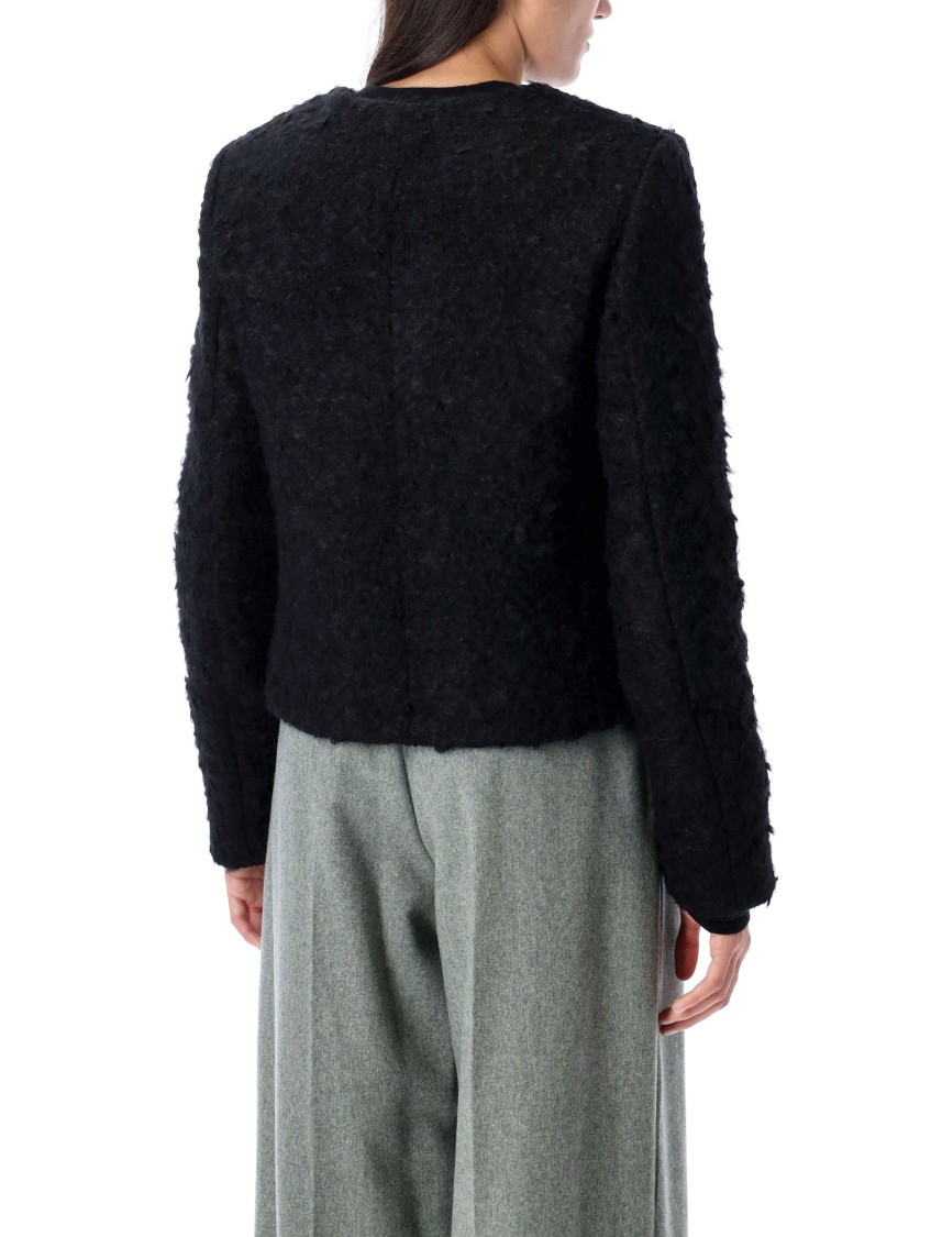 The Garment Recycled Wool Blend Black Vienna Jacket In Black