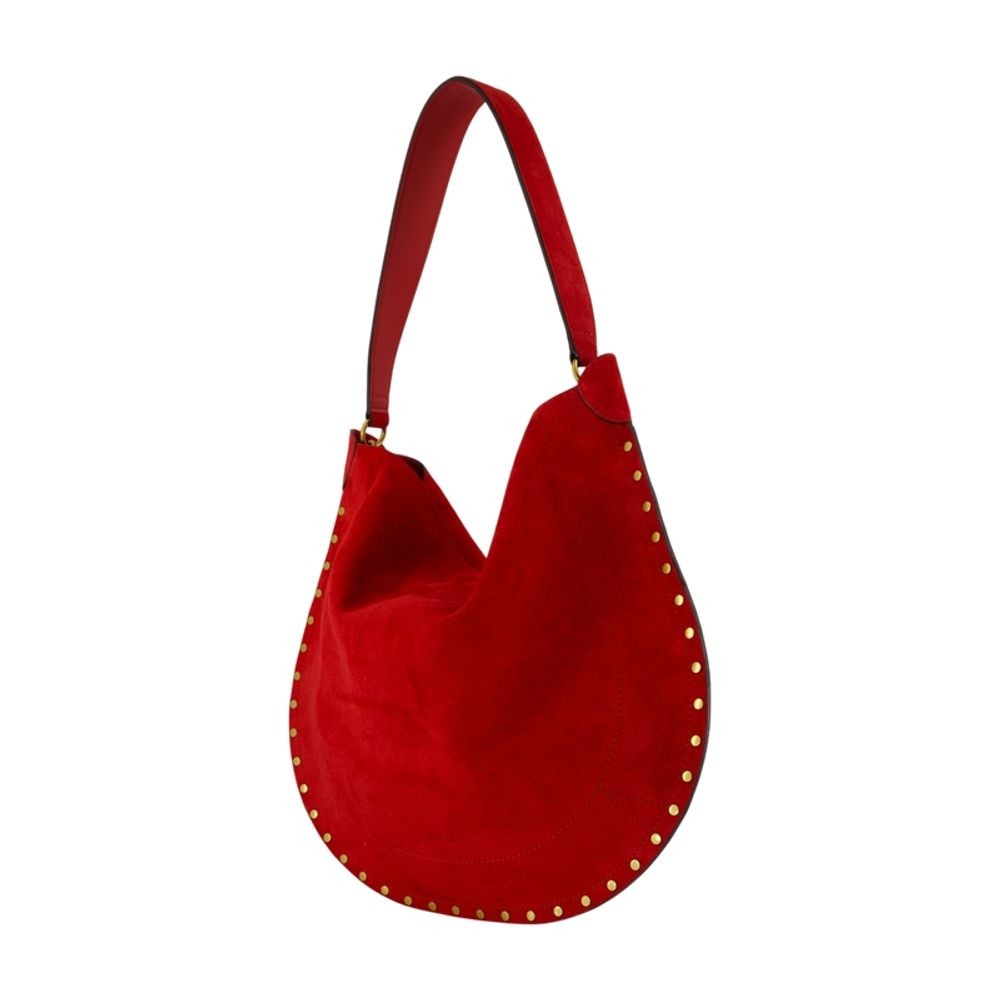 Isabel Marant Oskan Soft Ga Shoulder Bag In Red