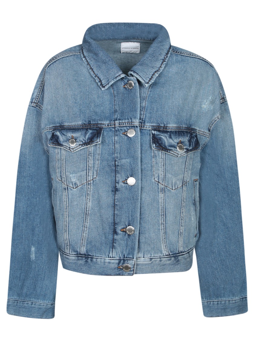 Pinko Veste En Jean Avec Poches Poitrine