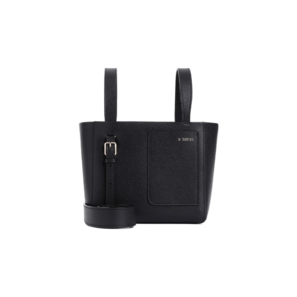 Valextra Black Bucket Mini Bag