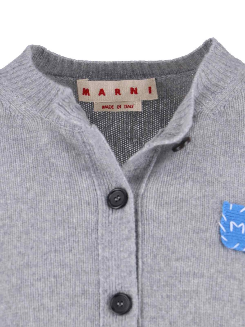 Marni Cashmere Cardigan – Grey In Gray