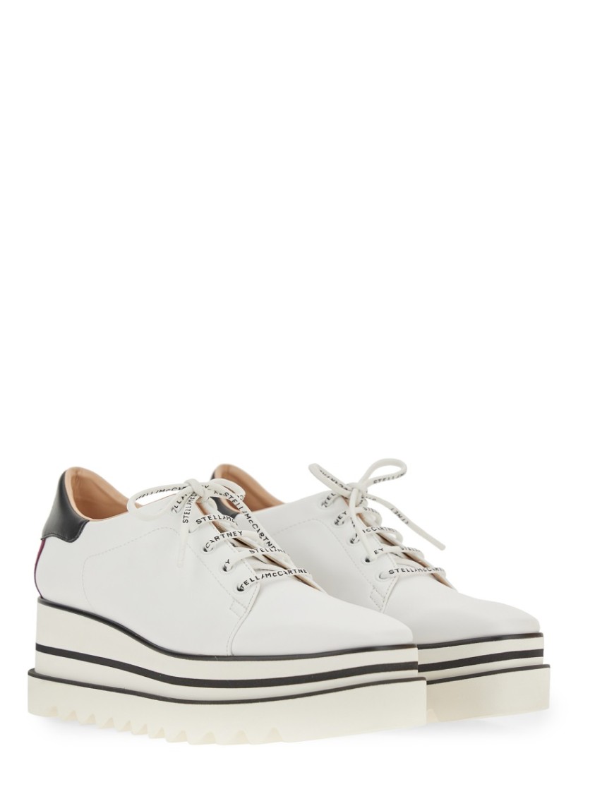 Stella Mccartney Sneakers Con Zeppa Elyse In White