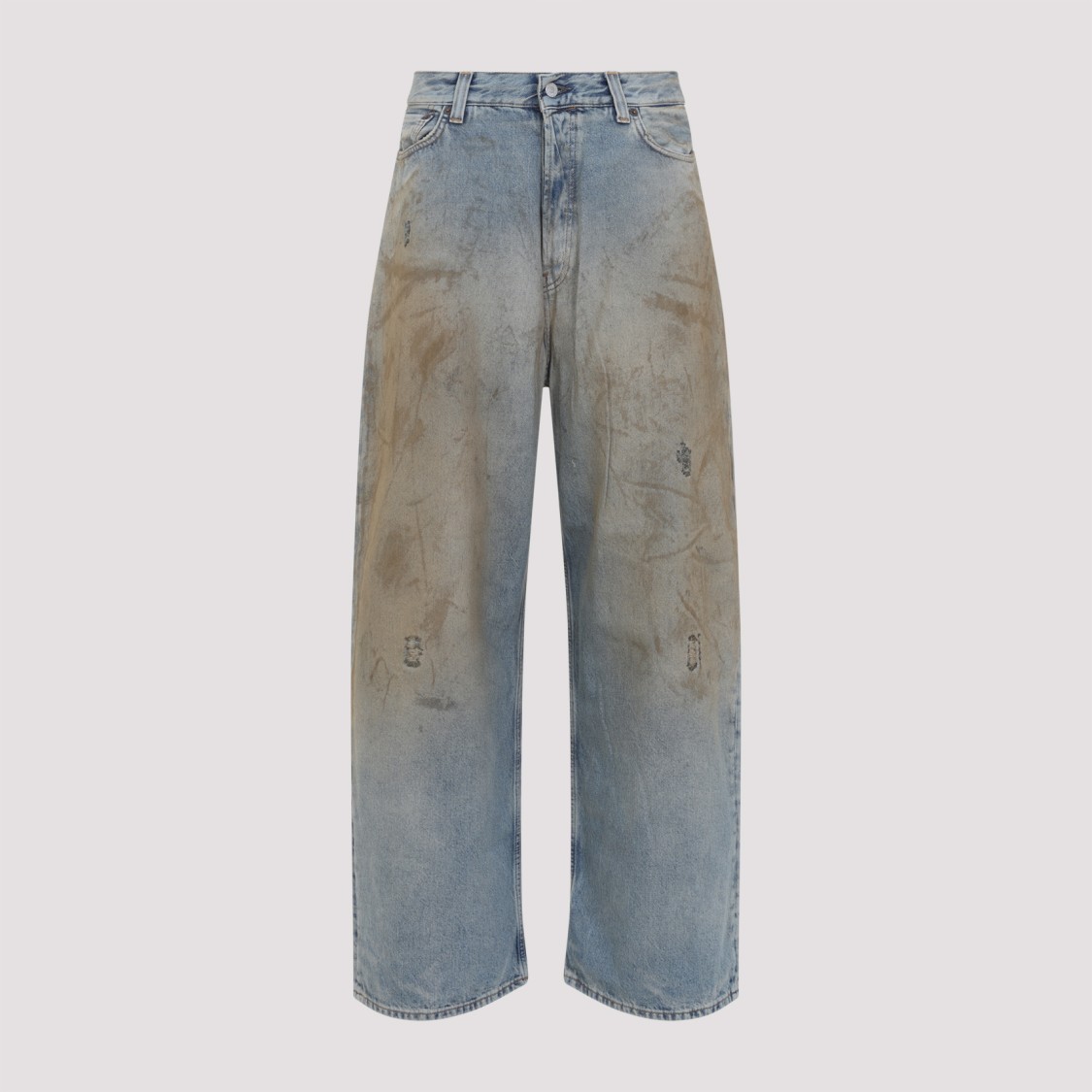Acne Studios Baggy Jeans Mid Blue In Blue