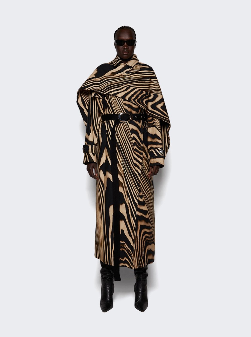 David Koma Zebra-print Coat