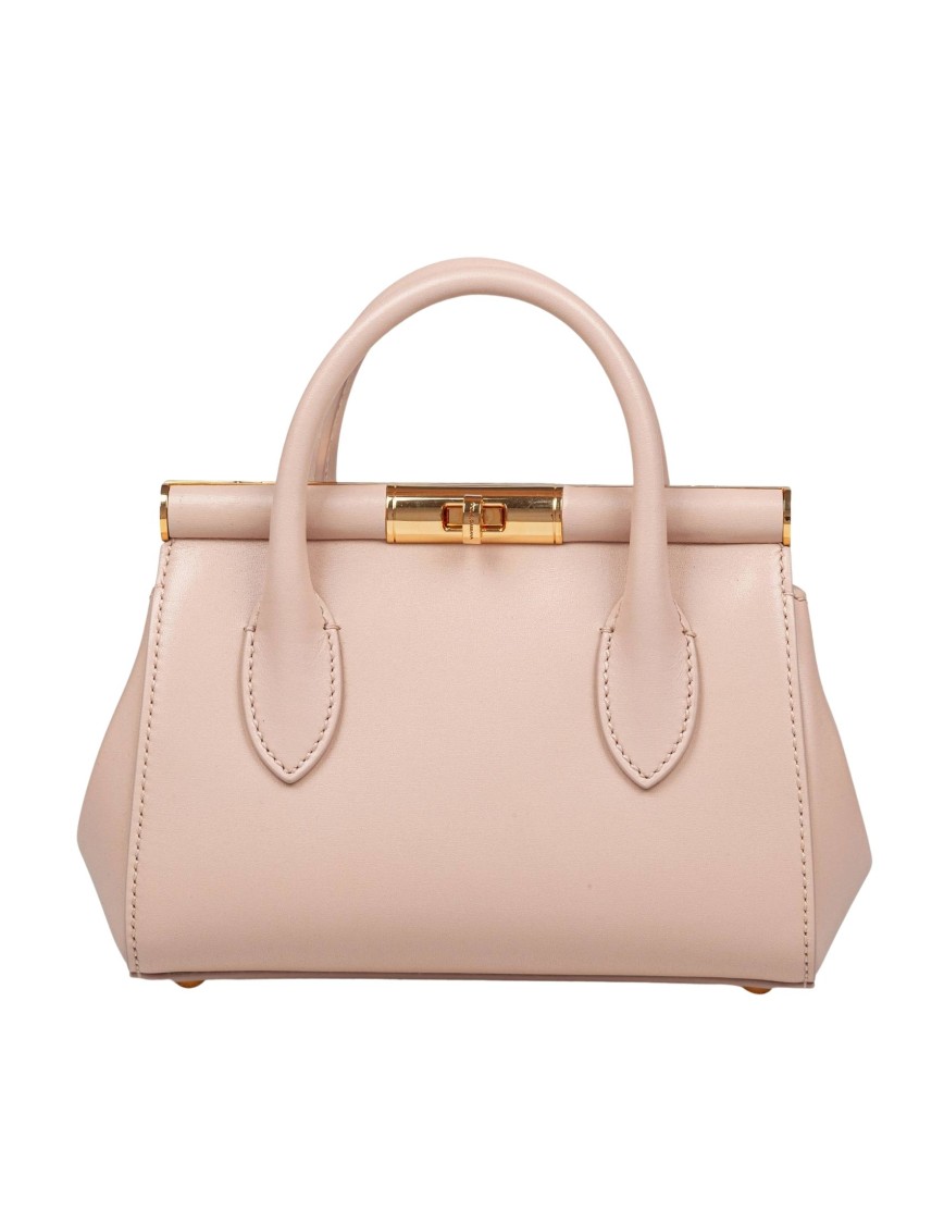 Dolce & Gabbana Beige Leather Marlene Handbag In Neutrals