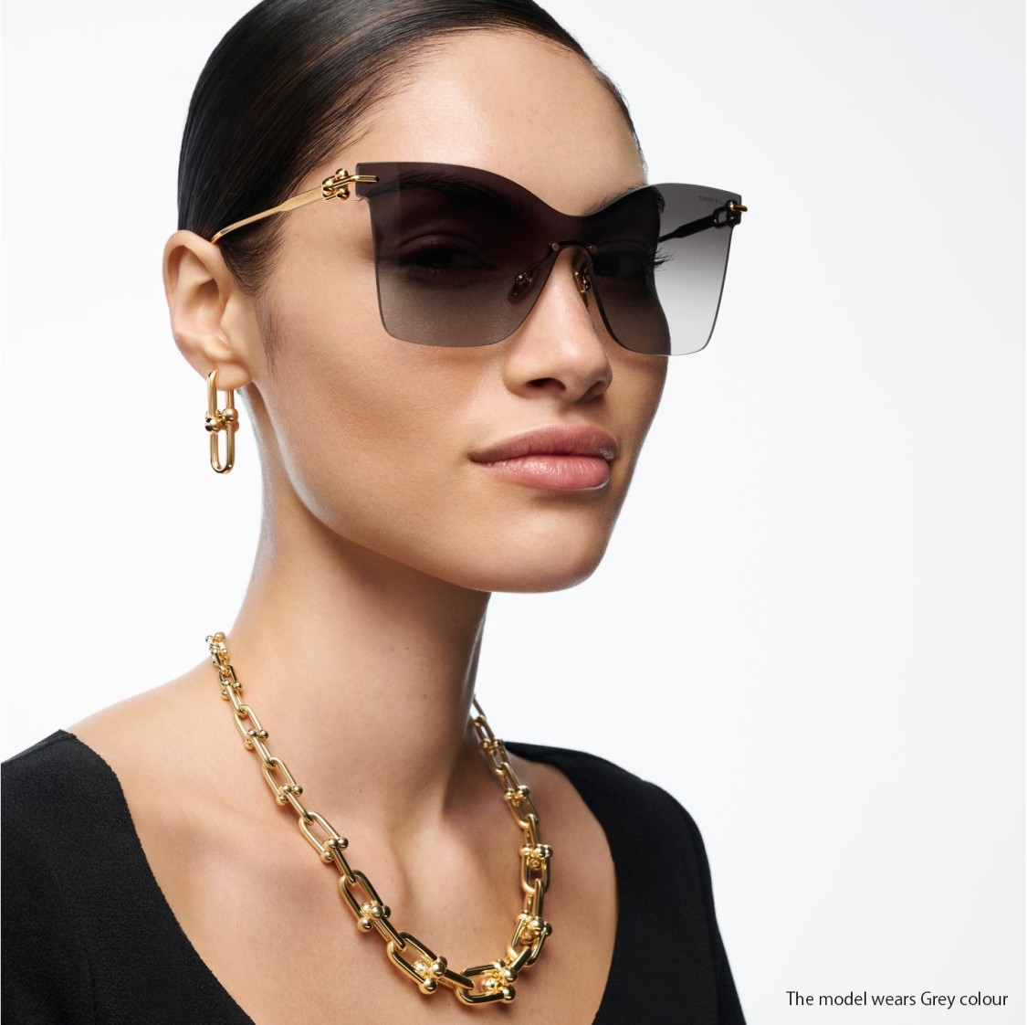 Tiffany & Co . Butterfly-shaped Sunglasses With Rimless Design