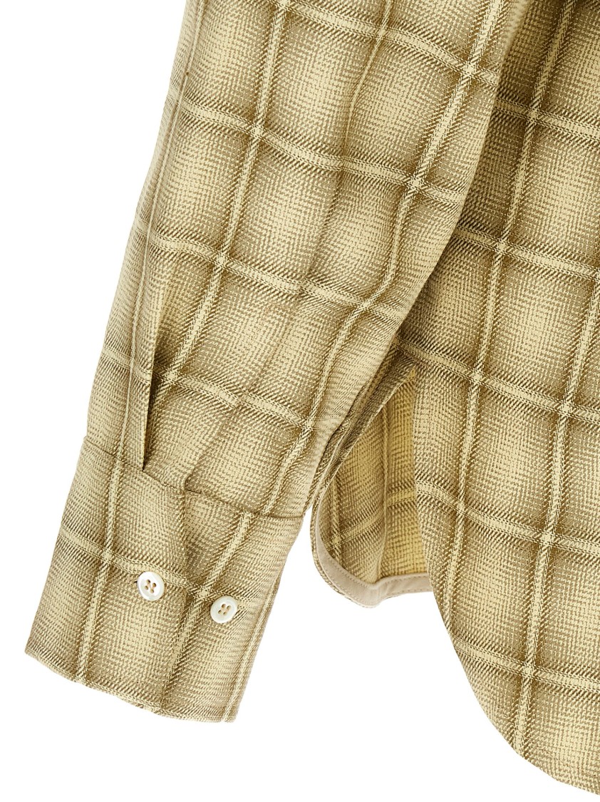 Séfr Sefr Checked Shirt In Yellow