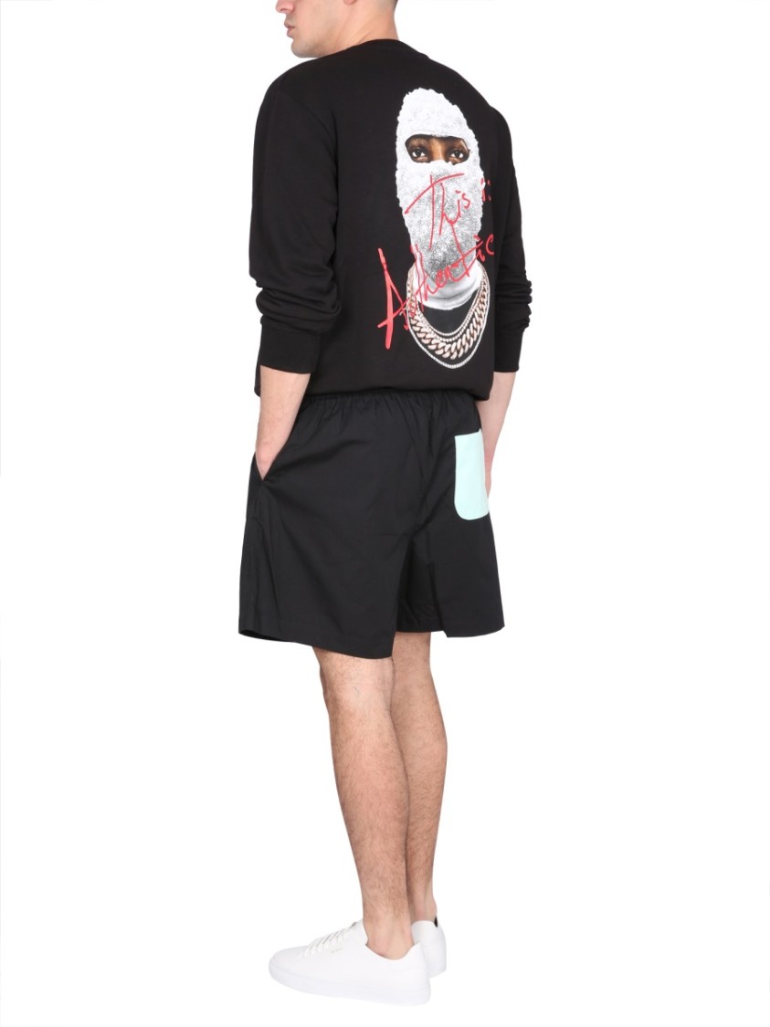 Ih Nom Uh Nit Crown Mask Print Sweatshirt