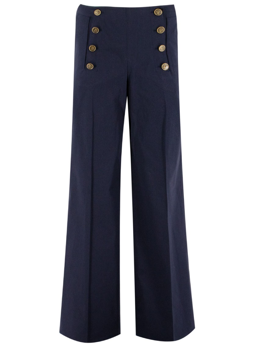 Etro Palace Style Trousers With High Waist In Black