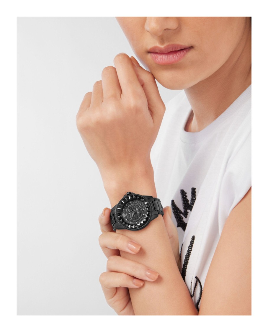 Philipp Plein Plein Lady Rock Bracelet Watch In Black