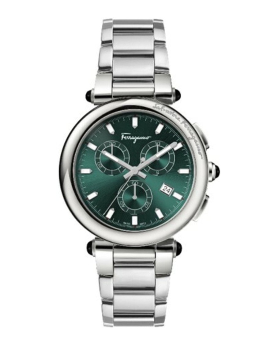 Ferragamo Idillio Chrono Bracelet Watch In Metallic