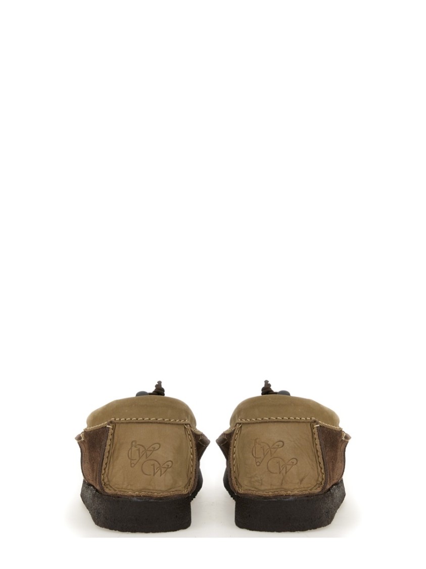 Woburn Walk Brown Suede Loafers With Leather Trim In Brown