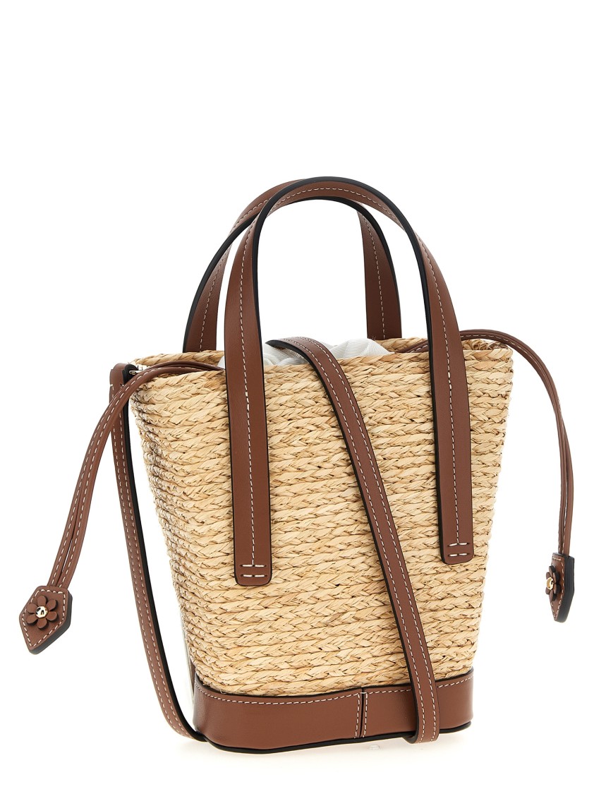 Roger Vivier Skate Mini Viv Bucket Bag In Neutral