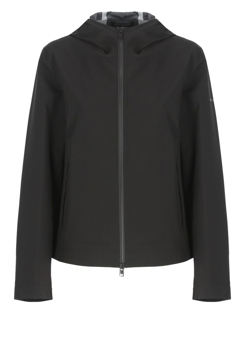 Woolrich Hooded Jacket With Side Slit Pockets