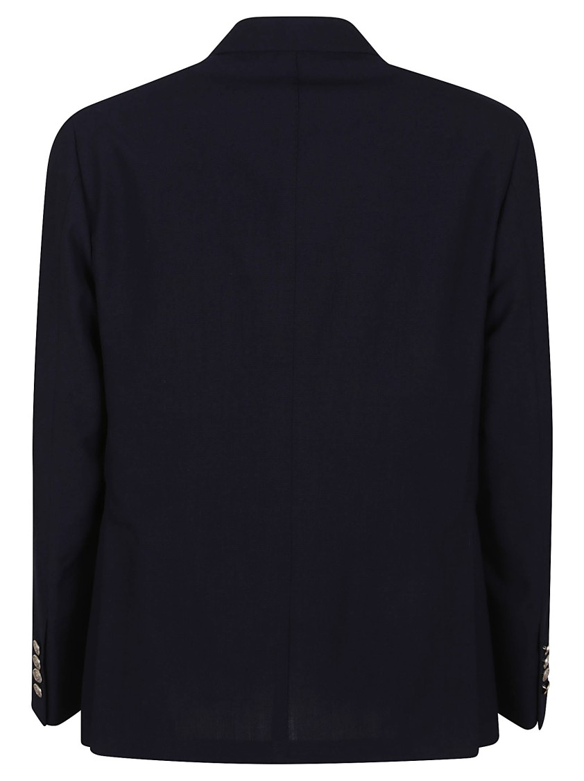 Shop Eleventy Double-breasted Tailored Jacket In Black