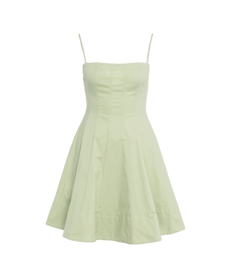 Staud Wylie Stretch Cotton Minidress