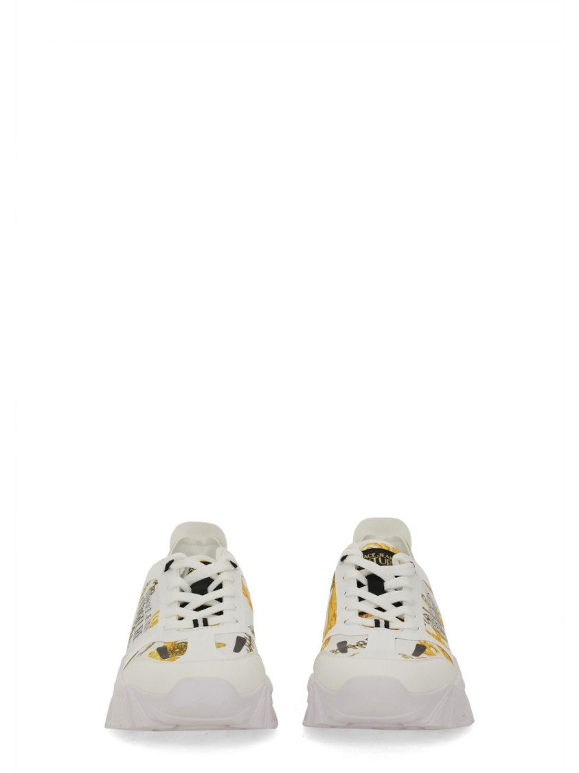 VERSACE JEANS COUTURE VERSACE JEANS COUTURE CHUNKY SOLE SNEAKERS WITH PROMINENT LOGO