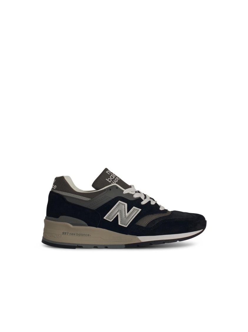 New Balance Suede Blend Sneakers Featuring Mesh Panels In Black