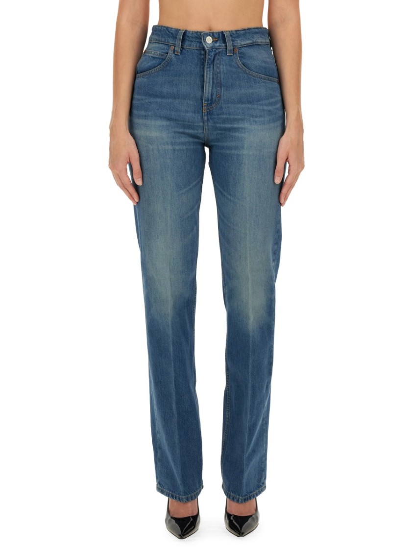 Shop Victoria Beckham Jeans Julia In Blue