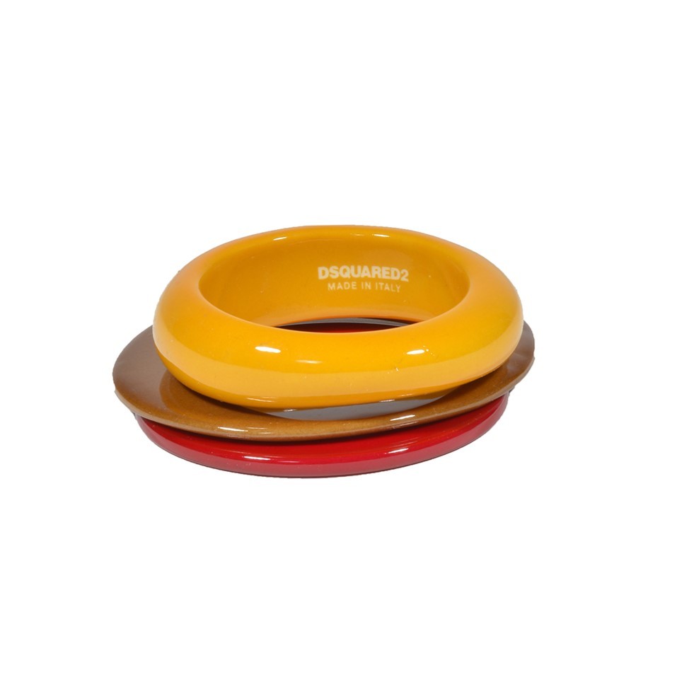 DSQUARED2 DSQUARED2 MULTI-COLOR RESIN RIGID BRACELET SET