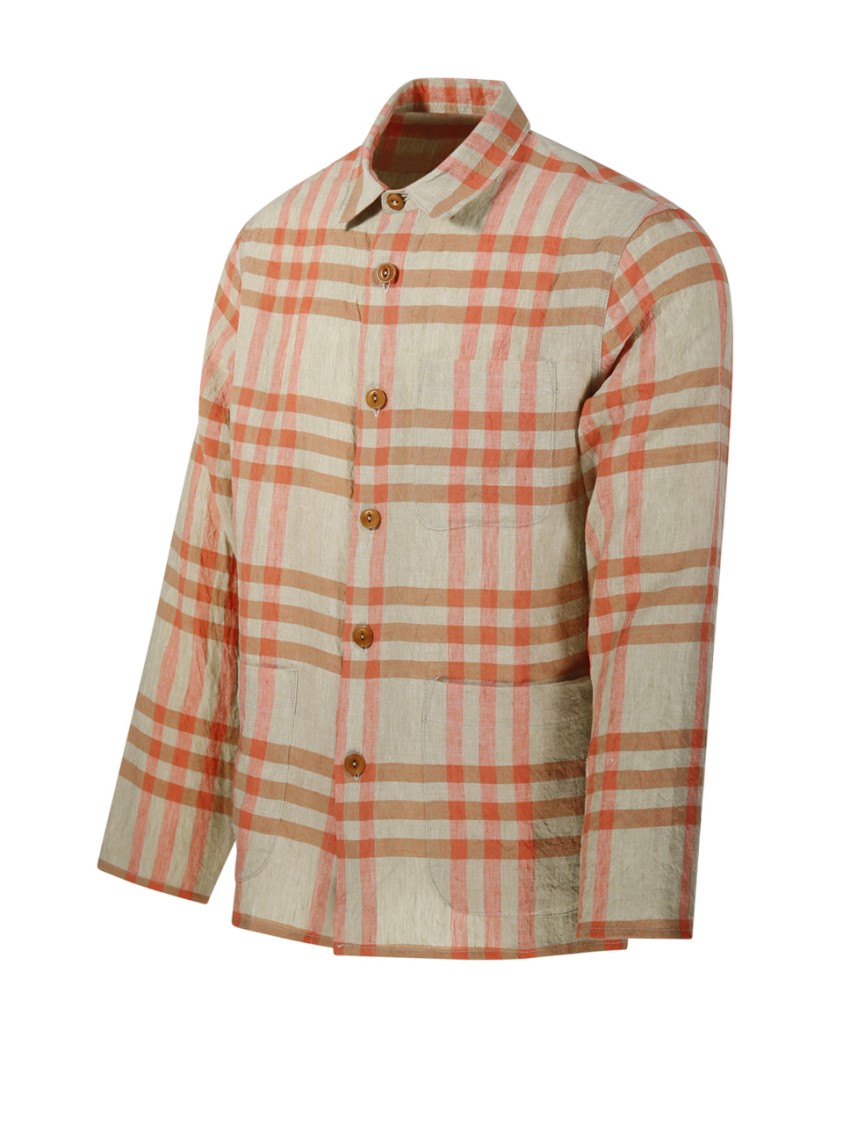 Shop East Harbour Surplus Hadley Shirt Jacket In Neutrals