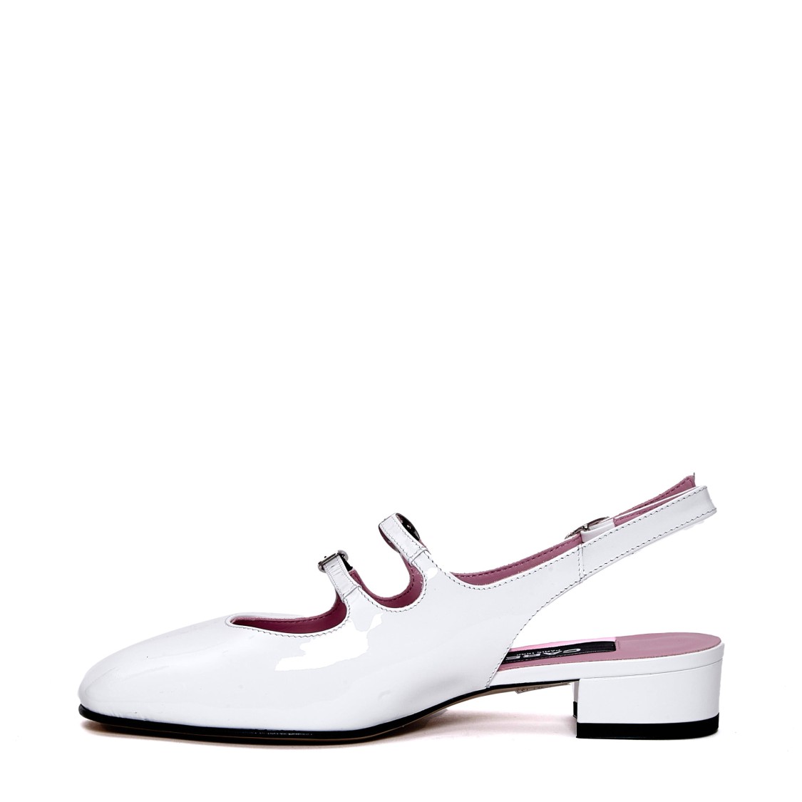 Carel Paris Peche Slingback Mary Jane Pumps In White