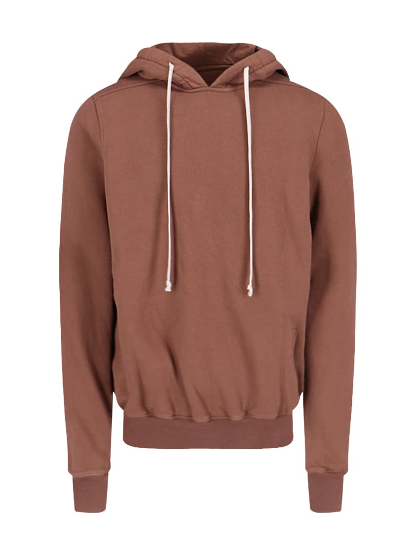 Rick Owens Drkshdw Hooded Sweatshirt With Ribbed Cuffs And Hem