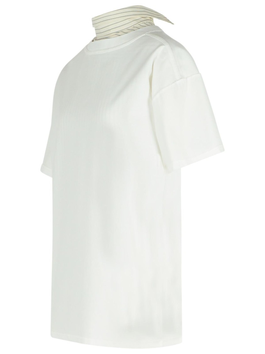 Maison Margiela Inverted White Cotton Shirt Women
