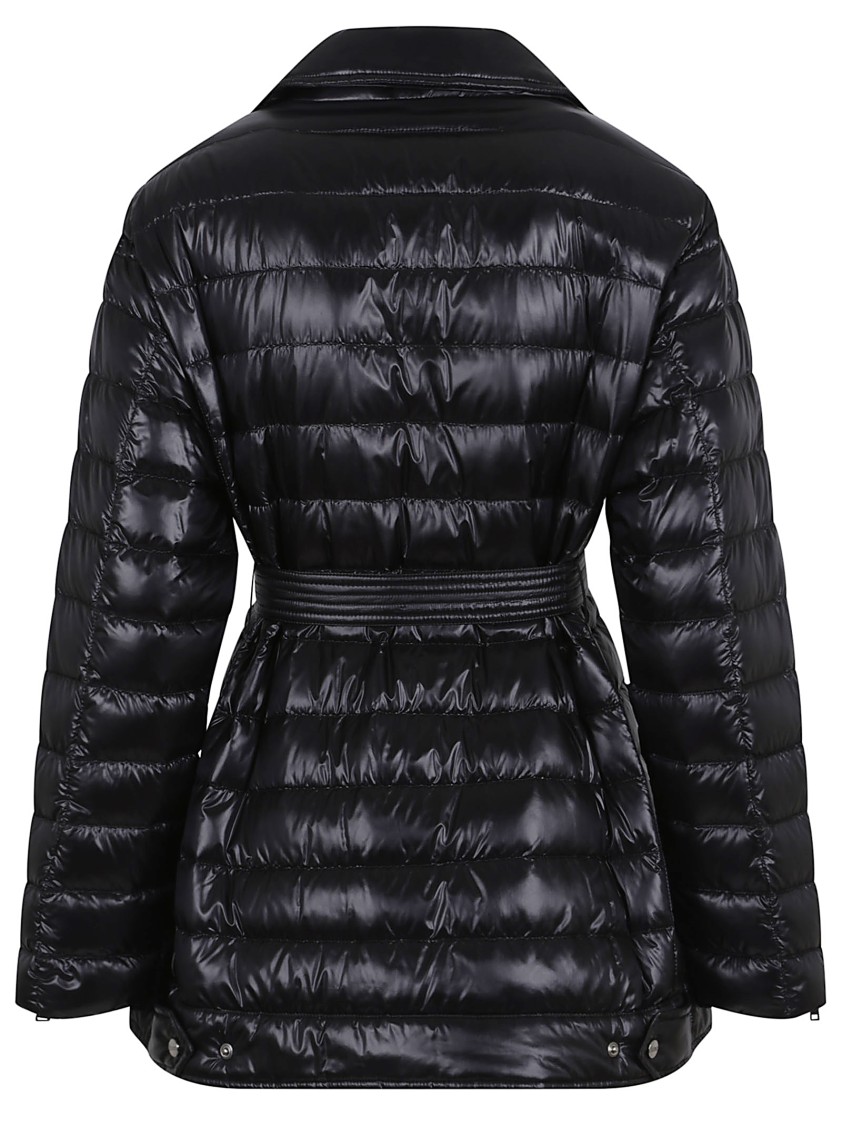 HERNO HERNO ULTRALIGHT NYLON PADDED JACKET WITH BIKER-INSPIRED DESIGN