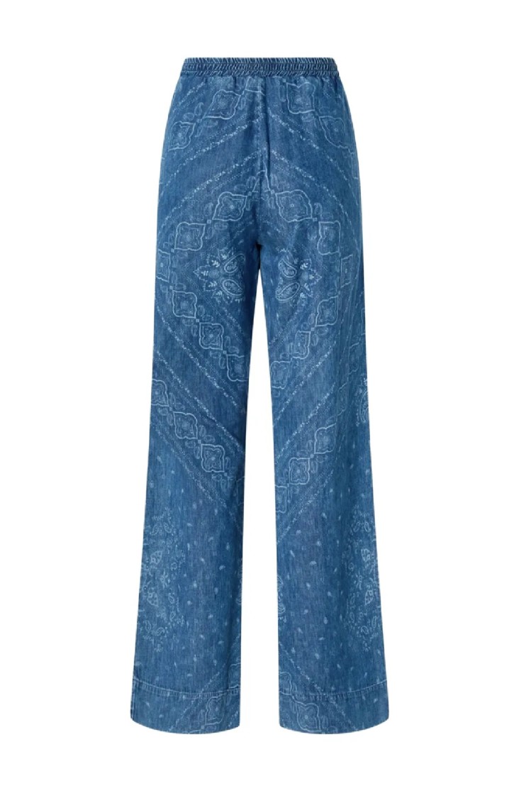 Pinko Wide-leg Trousers With Elastic Waistband