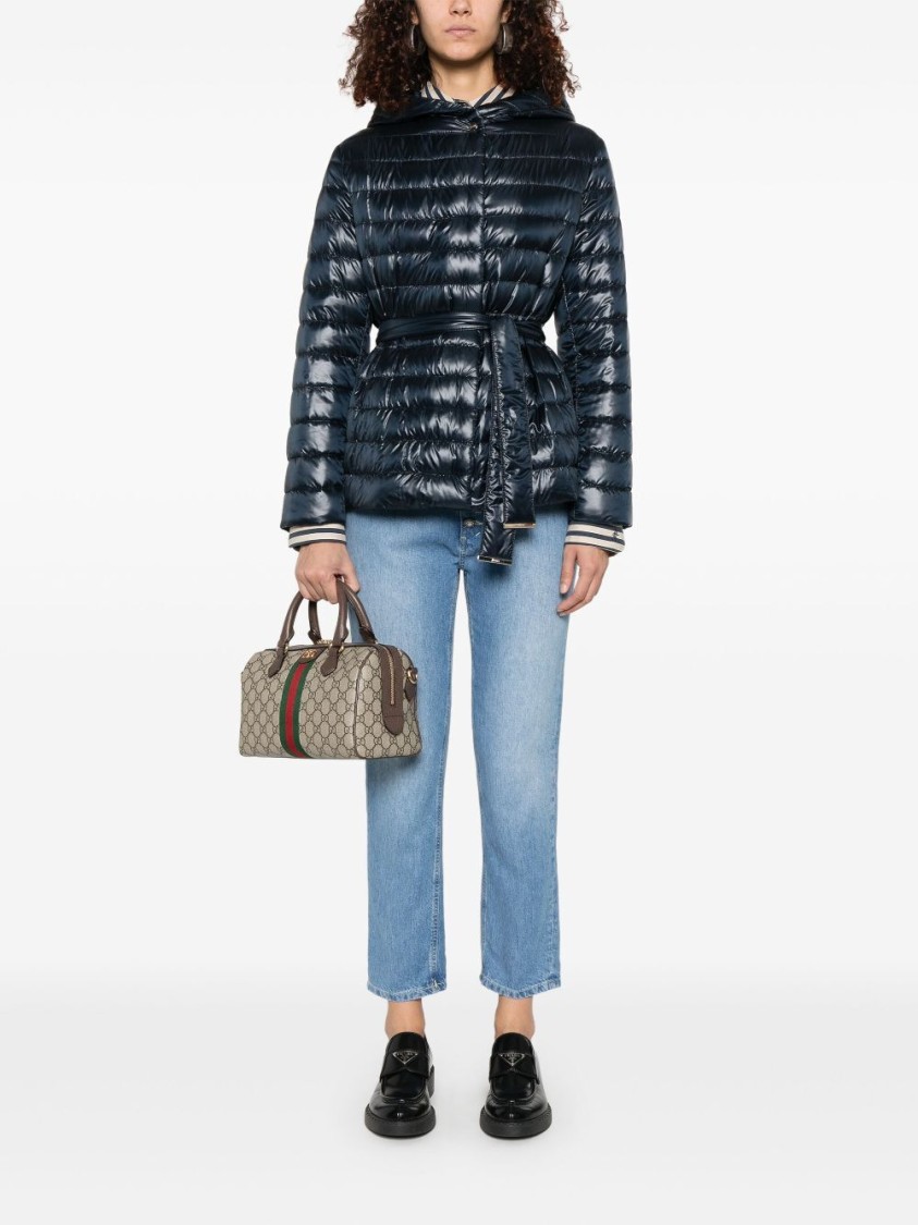 Herno Nylon Short Down Jacket In Black